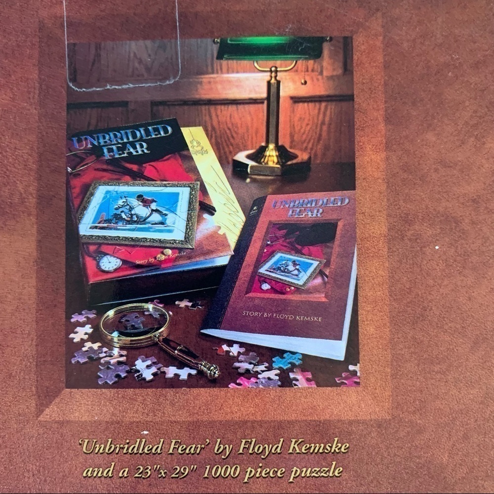 Vintage mystery jigsaw puzzle game “Unbridled Fear” 1000 pieces, 1997 age 12 up - Picture 4 of 14